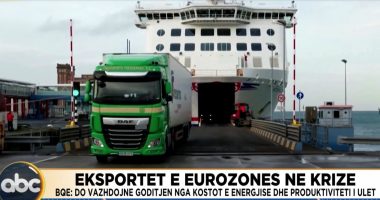 Eksportet e Eurozonës në krizë/ BQE: Do vazhdojnë goditjen nga kosto e energjisë dhe produktiviteti i ulët