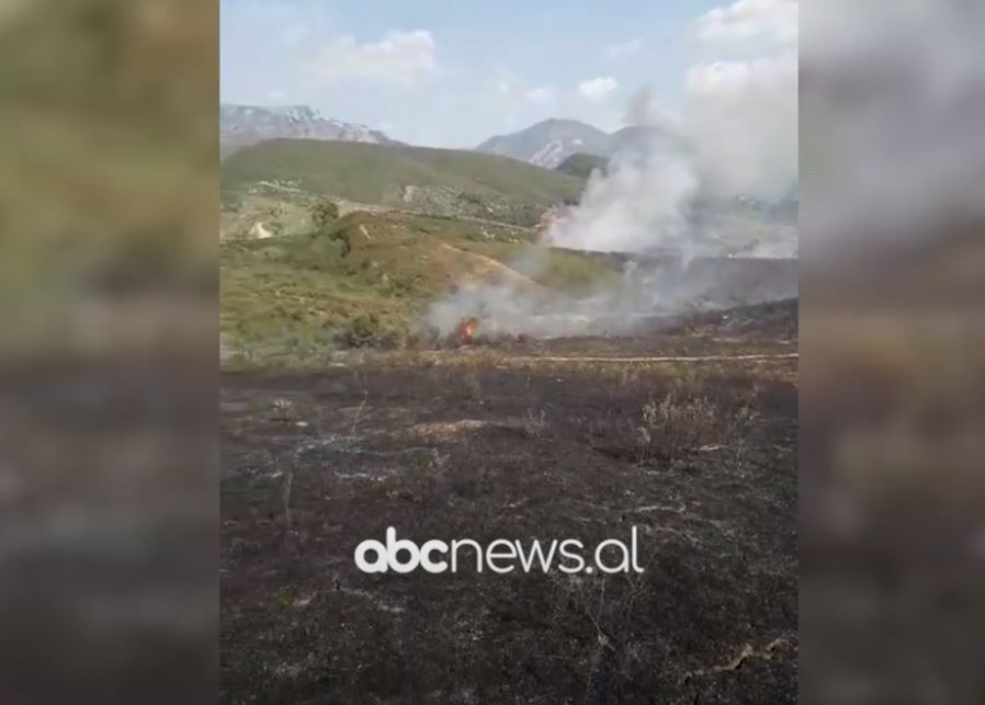 VIDEO/ Zjarr në fshatin Gresp të Krujës, era favorizon përhapjen e flakëve