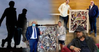 Agron Hoti, piktori i ngjyrave, realizon veprën abstrakte prej 7500 metrash katrore