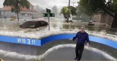 Ja si do përmbytë “Milton”/ “AI”, krijon pamjet e nivelit të ujit pas uraganit