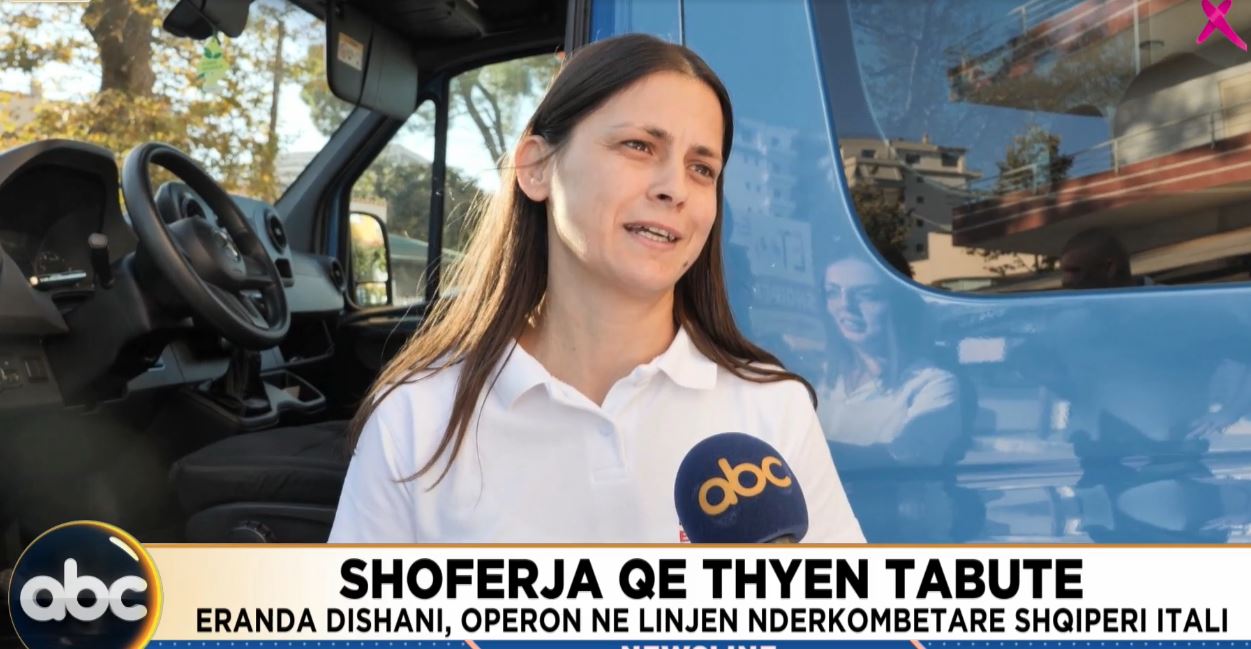 Shoferja që thyen tabutë/ Eranda Dishani, operon në linjën ndërkombëtare Shqipëri-Itali