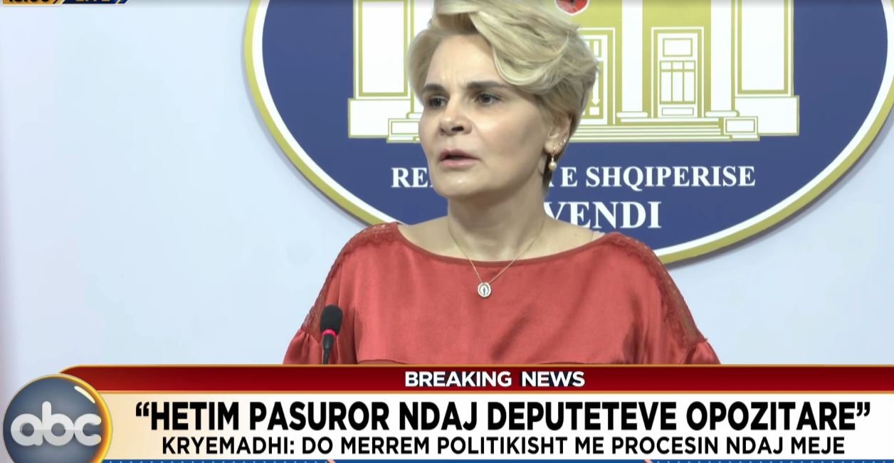 “Hetim pasuror ndaj deputetëve opozitarë”/ Kryemadhi për SPAK: Le të bëjnë partinë e prokurorëve