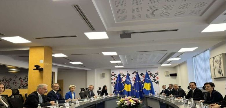 Pas Osmanit, Von der Leyen pritet në takim nga Kurti