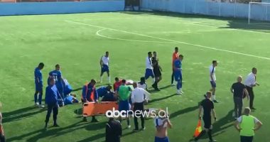 VIDEO/ Momente ankthi, humb ndjenjat në fushë futbollisti në sfidën mes Orikut dhe Shkumbinit