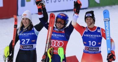 Colturi, e dyta ne botë/ Skiatorja “kuqezi” merr argjendin në sllallomin e femrave, sukses i madh në Grand Prix që u mbajt në Austri