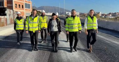 Balluku inspekton punimet në lotin 7 të Unazës së Madhe të Tiranës: E aksesueshme për automjetet në fund të këtij viti