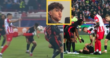 “Gladiatori” Cubarsi/ Talenti i Barcelona pëson dëmtim të frikshëm në Champions, 17-vjeçari mori 10 qepje në fytyrë pas goditjes në lojë