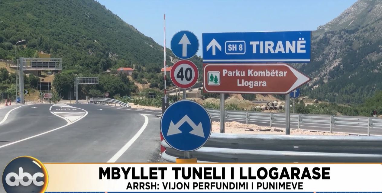 Mbyllet tuneli i Llogarasë/ ARRSH: Vijon përfundimi i punimeve