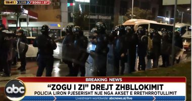 Protesta e PD/ Zhbllokohet ‘ Zogu i Zi’, qarkullimi nis normalisht