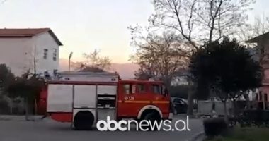 VIDEO/ Përfshihet nga flakët një apartament në Ballsh