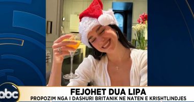 Fejohet Dua Lipa/ Propozim nga i dashuri britanik në natën e Krishtlindjes