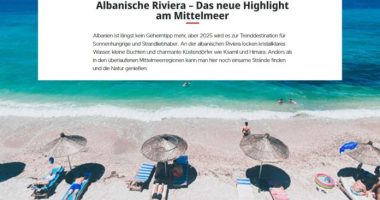 ”Bild”: Shqipëria, në krye të destinacioneve për vitin 2025