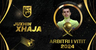 Juxhin Xhaja përzgjidhet “Arbitri i Vitit” 2024