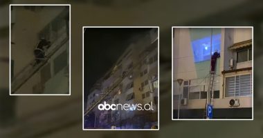 VIDEO/ Zjarri te ‘Komuna e Parisit’, momenti kur zjarrfikësit evakuojnë banorët me anë të shkallëve