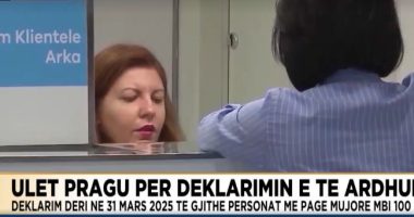 Ulet pragu për deklarimin e të ardhurave/ Deklarim deri në 31 mars 2025 të gjithë personat me pagë