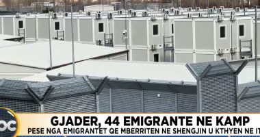 Gjadër, 44 emigrantë në kamp/ Pesë nga emigrantët që mbërritën në Shëngjin u kthyen në Itali