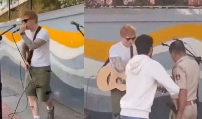 VIDEO/ Policia në Indi i heq prizën Ed Sheeran dhe i ndërpret performancën ‘live’