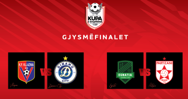 Kupa “njeh” gjysmëfinalet/ Hidhet shorti, Vllaznia-Dinamo City dhe Egnatia-Partizani