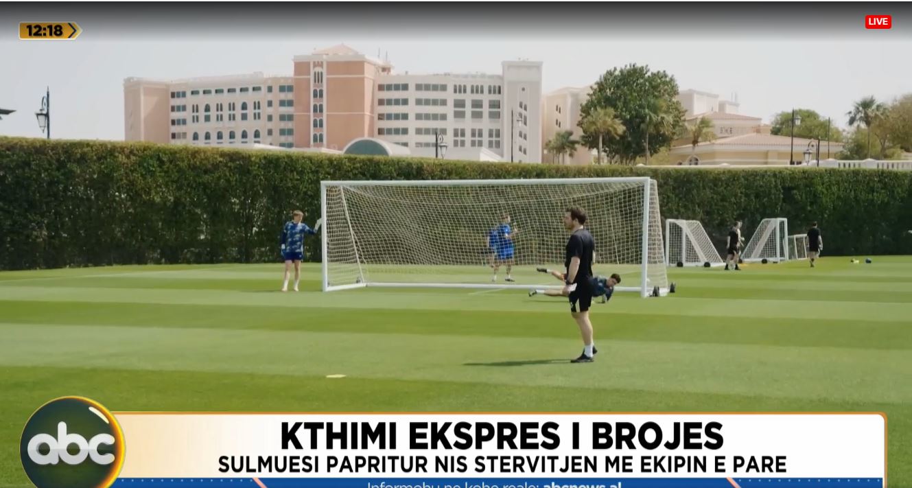 Kthimi ekspres i Brojës/ Sulmuesi papritur nis stërvitjen me ekipin e parë