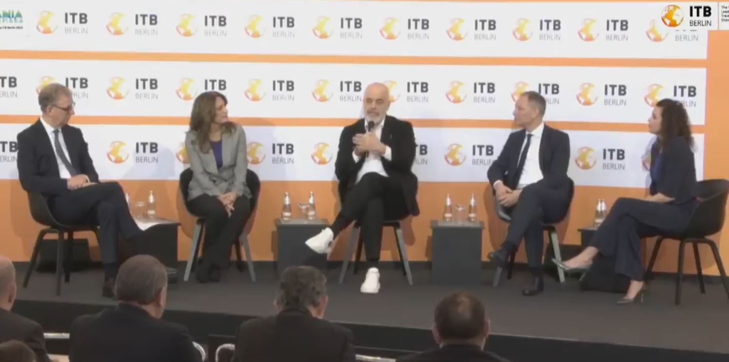 Panairi i turizmit në Berlin/ Rama: Shumë shpejt do të hapim një aeroport të ri, iu përgjigjet turistëve që shkojnë në jug