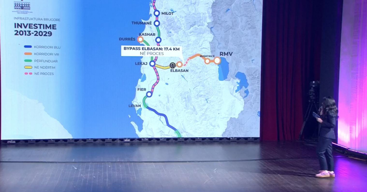 Harta infrastrukturore e Shqipërisë, Belinda Balluku: Aksi Kashar-Lekaj lidh veriun dhe jugun pa kaluar në Tiranë
