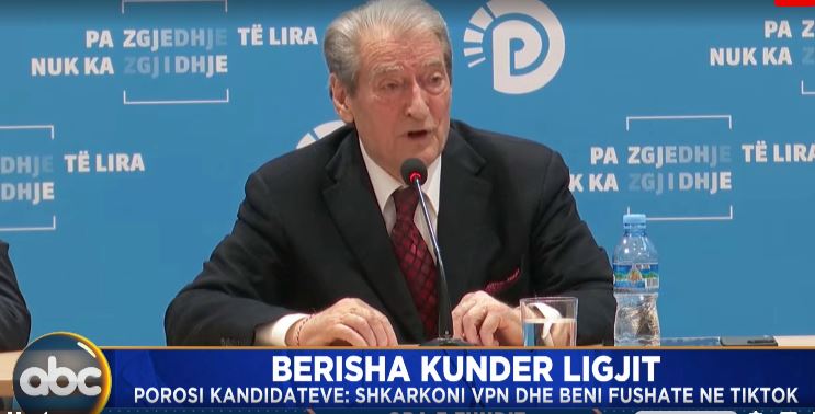 Berisha kundër ligjit/ Porosi kandidatëve: Shkarkoni VPN dhe bëni fushatë në TikTok