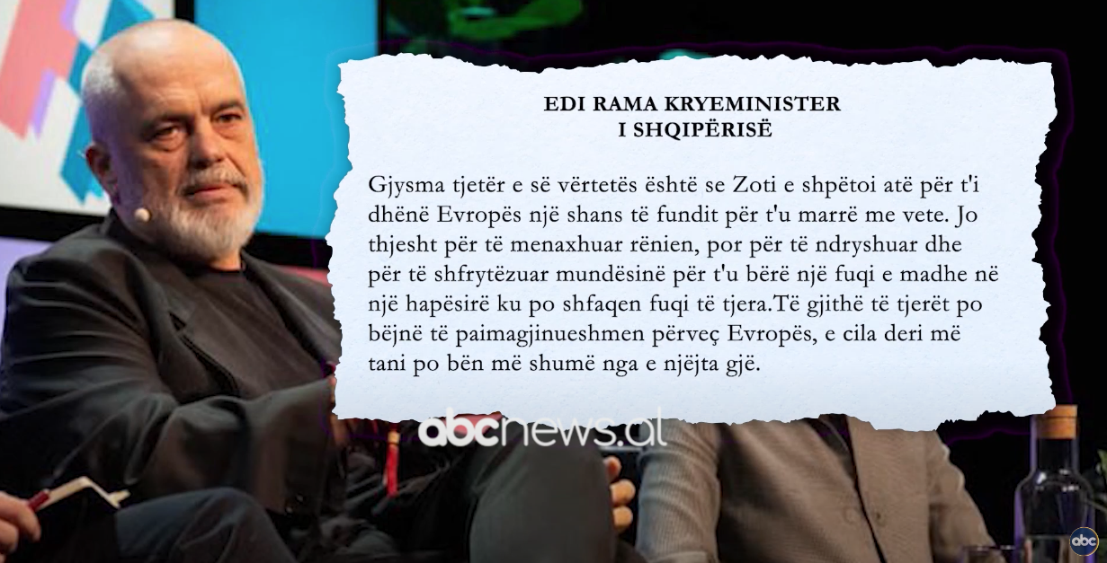 “Europa po ecën në gjurmë”, Rama: Mundësia e fundit për t’u ringritur, Donald Trump