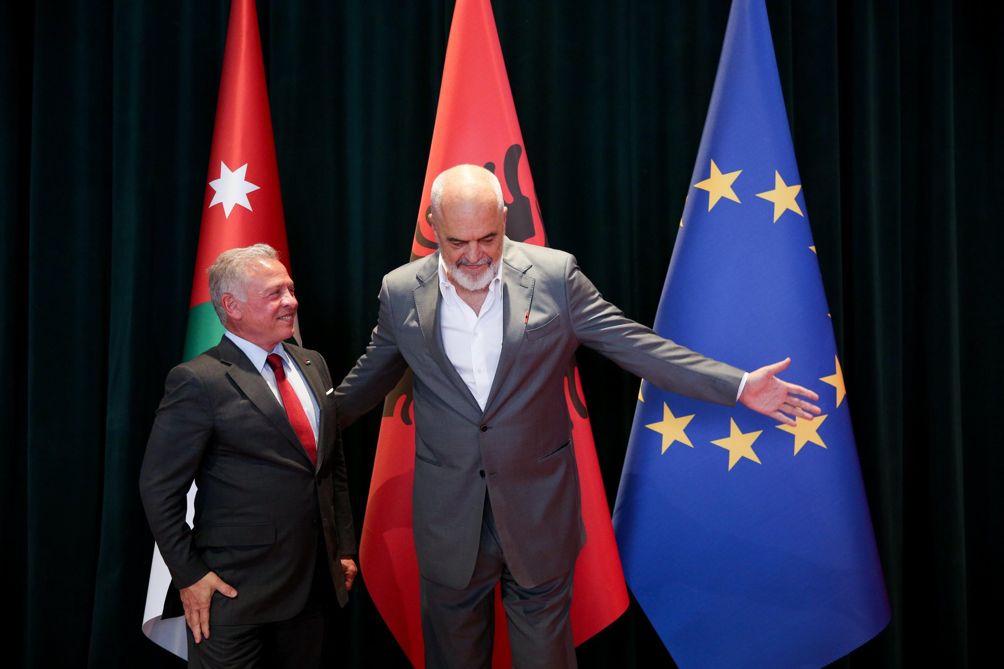 VIDEO/ Rama pret në Kryeministri Mbretin e Jordanisë, Abdullah II: Monark i respektuar botërisht dhe një mik i çmuar posaçërisht