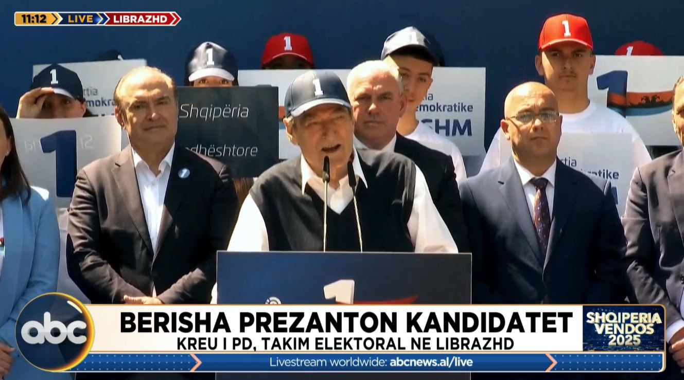 Berisha prezanton kandidatët, kreu i PD-së takim elektoral në Librazhd