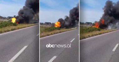 VIDEO/ Makina përfshihet nga flakët, shkrumbohet plotësisht automjeti në Balldre