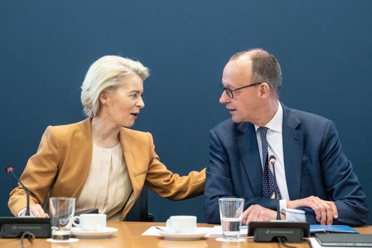 Von der Leyen: Mezi pres të punoj me Merz për një Evropë më të fortë