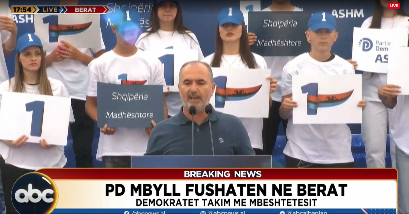 PD mbyll fushatën në Berat/ Demokratët takim me mbështetësit
