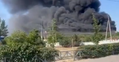 Zjarr masiv në bazën ushtarake ruse në Melitopol