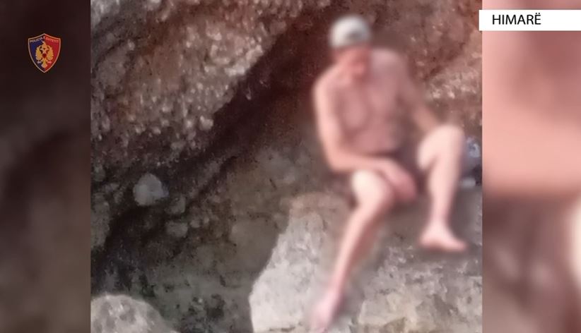 Mbeti i bllokuar në zonën e plazhit në Himarë, Policia i vjen në ndihmë turistit amerikan