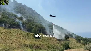 Zjarri në kodrat e Pilurit/ Lokalizohen flakët, vetëm një vatër aktive