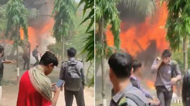 Rrëzohet avioni në kampusin e një kolegji në Bangladesh, të paktën 16 viktima