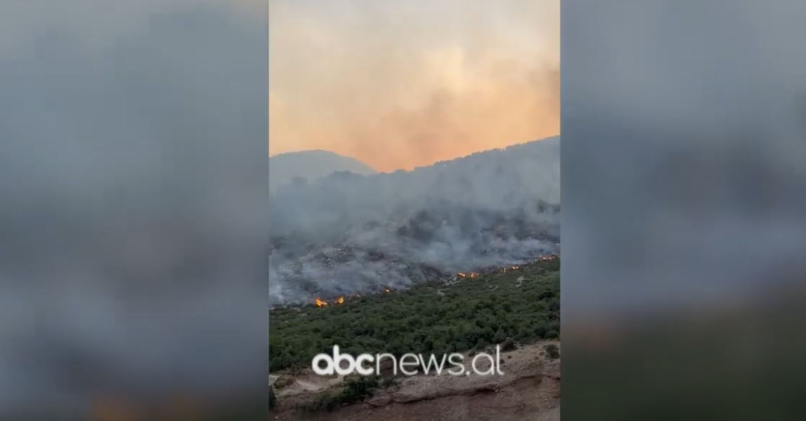 Zjarrfikësit të angazhuar për shuarjen e zjarreve në Gjirokastër, po punohet për izolimin e vatrave edhe mbi tunelin e Skarficës