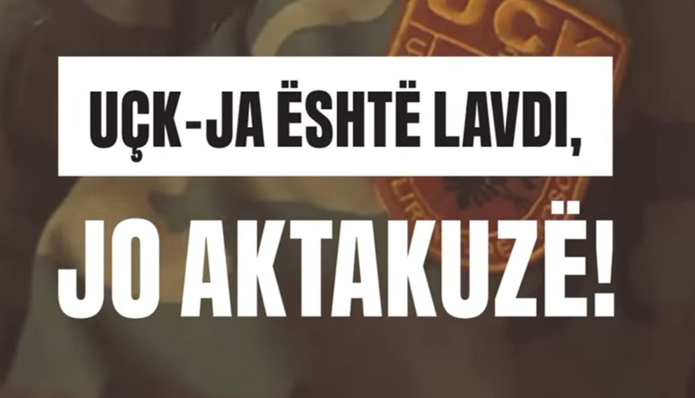 OVL-UÇK me videomesazh para protestës: UÇK-ja është lavdi, jo aktakuzë!