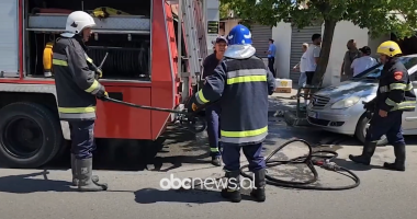 Shpërthen bombola e gazit/ Elbasan, digjet magazina, vetëm dëme materiale