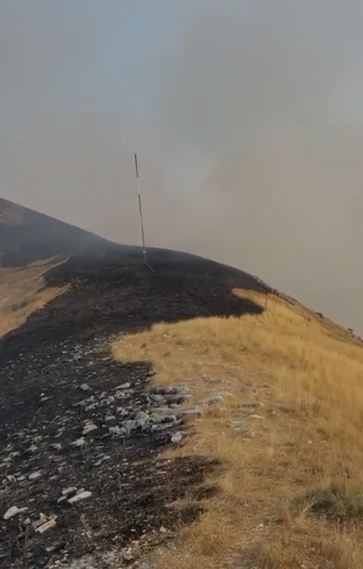 VIDEO/ Shuhet zjarri në malin e Sopotit, situata nën kontroll