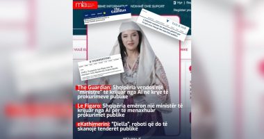 Diella ministrja e parë me AI, epiqendra e mediave botërore/ Rama: Pushtoi gazetat e botës