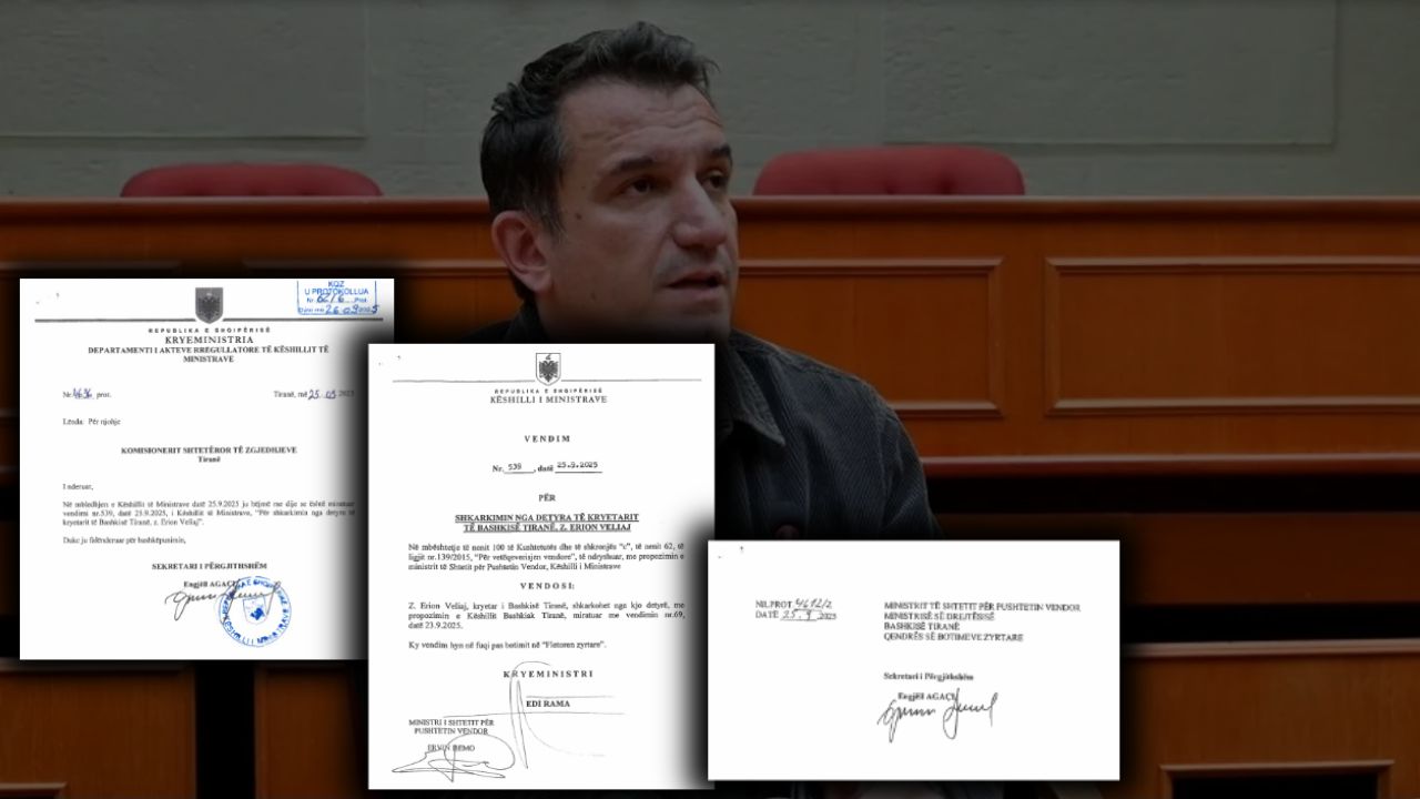 Vendimi për shkarkimin e Veliajt në KQZ/ Shkresa u dorëzua me firmën e Agaçit, 4 ditë më parë