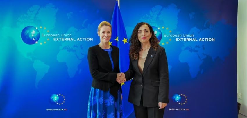 Osmani: Integrimi i Kosovës, prioriteti ynë/ Presidentja takon Kallas, kërkon edhe heqjen e sanksioneve