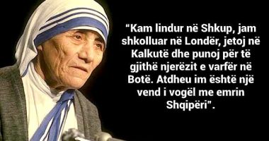 5 shtatori, Dita e Shenjtërimit të Nënë Terezës