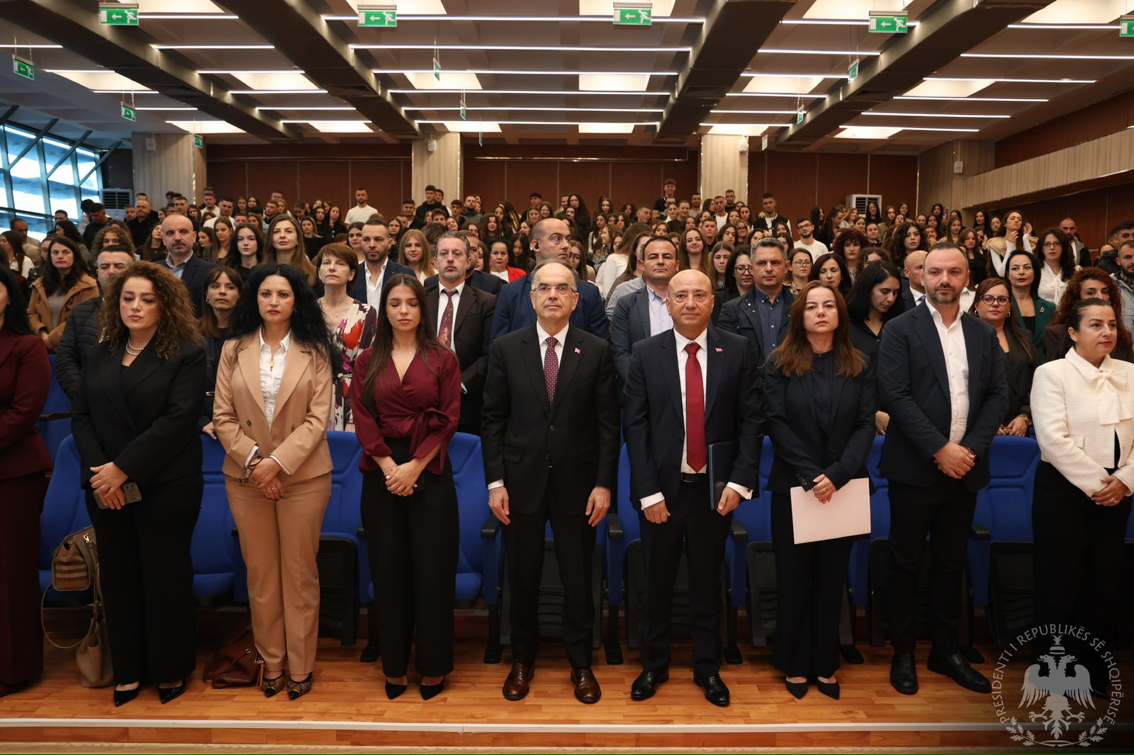 Presidenti Begaj uron çeljen e vitit te ri akademik nga Universiteti “Aleksandër Moisiu” Durrës