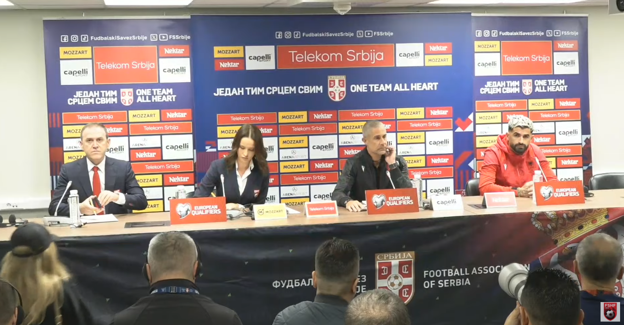 Përballja me Serbinë, Sylvinho dhe Hysaj në konferencë