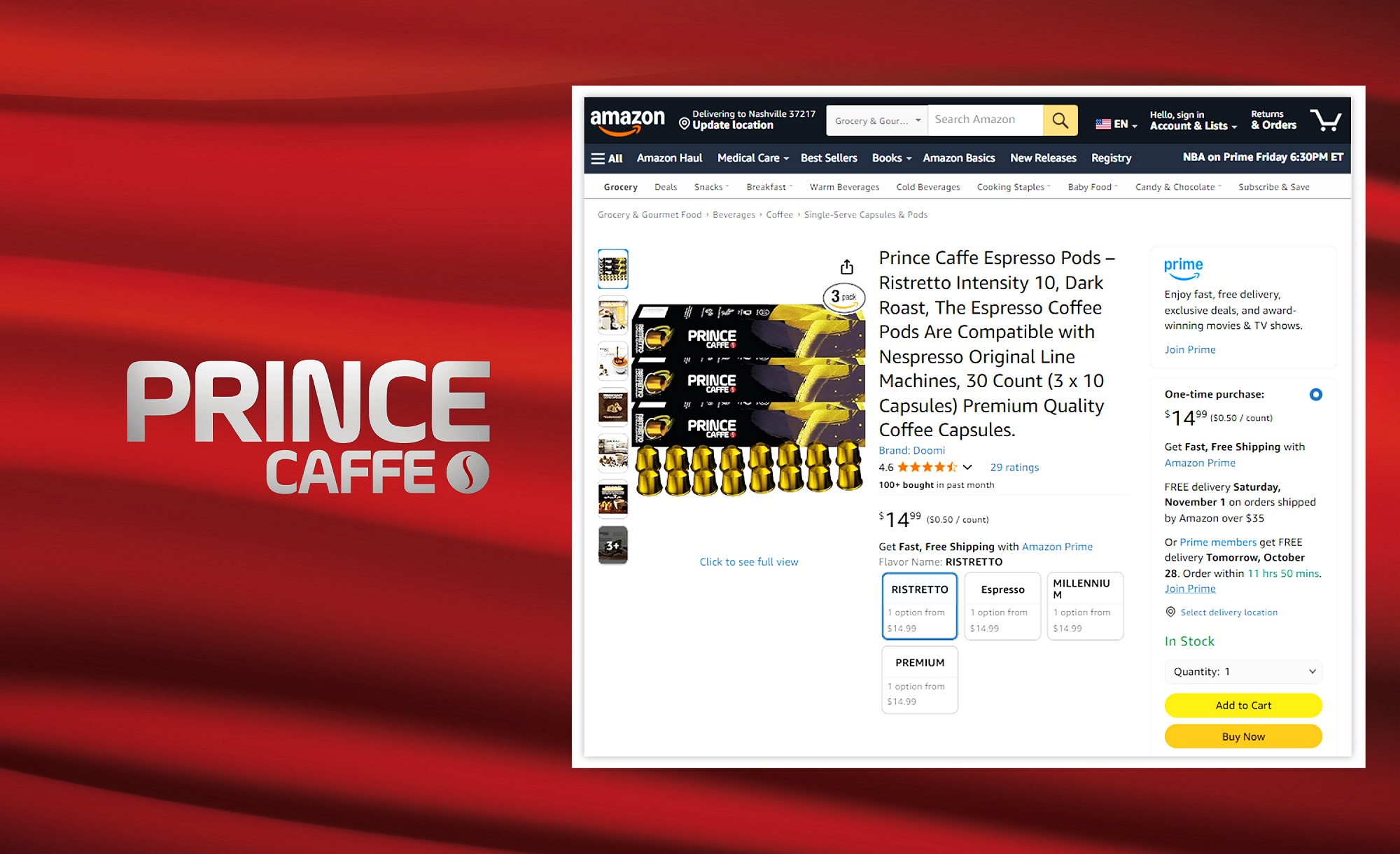 Prince Caffe me sukses të ri, nga Amazoni amerikan drejt çdo familjeje në botë