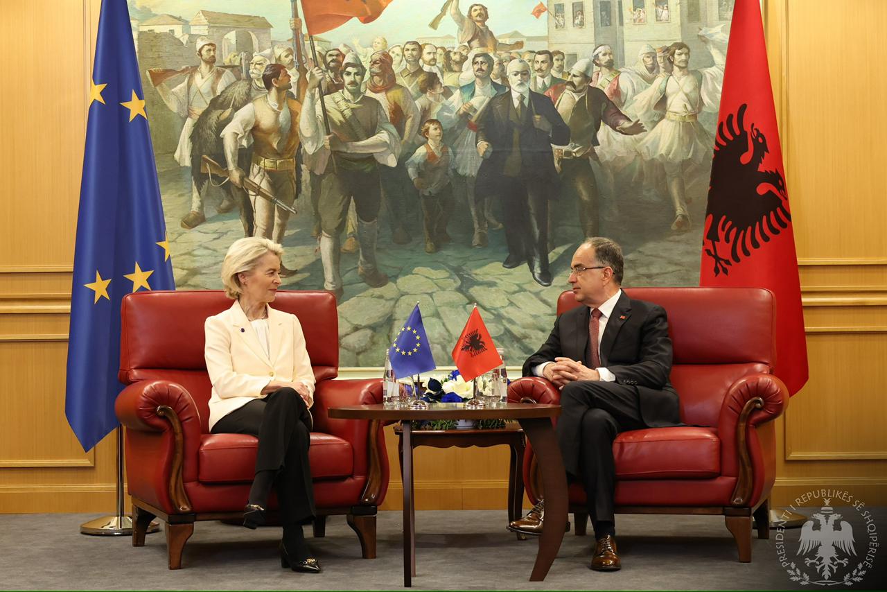 “Anëtarësimi në BE mision dhe interes kombëtar”, Begaj me Von Der Leyen: Partneriteti ynë me KE po jep rezultate konkrete