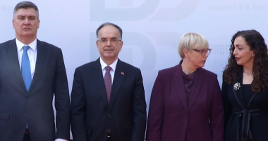 Samiti i Brdo-Brijunit/ Begaj mirëpret liderët e Ballkanit Perëndimor, të pranishëm Osmani dhe Vuçiç