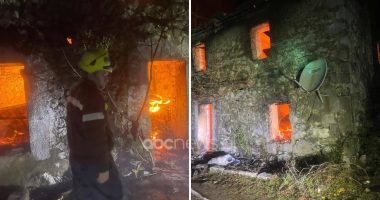FOTOLAJM/ Përfshihet nga flakët banesa në Malësinë e Madhe